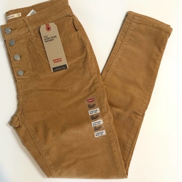 Levi's Pants - LEVI’S NWT 721 Coffee Corduroy Pants Size 29